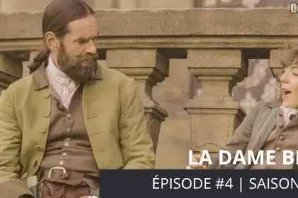 Murtagh et Fergus attendent Claire sur les escaliers devant l'hôpital des anges. - Outlander saison 2 épisode 4 "La Dame Blanche"