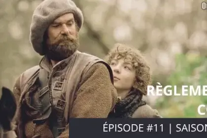 Murtagh est à cheval avec Fergus derrière lui.- Outlander saison 2 épisode 11 Règlements de compte.