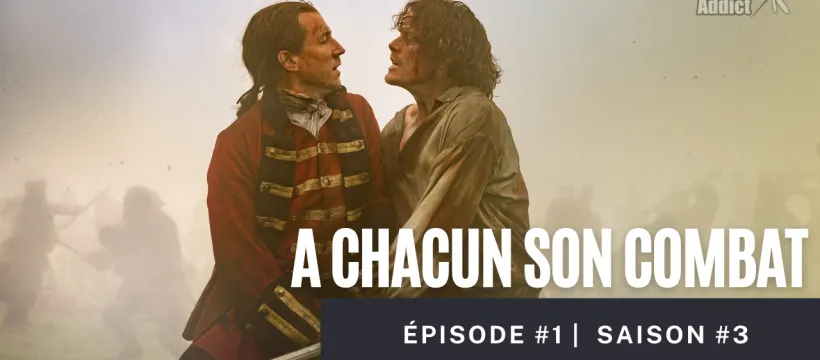 Jamie affronte Black Jack Randall dans un ultime combat sur le champs de bataille de Culloden. - Outlander saison 3 épisode 1 " A chacun son combat"