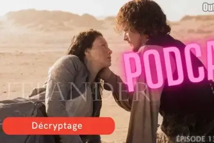 Jamie et Claire viennent de s'échouer sur une plage après le naufrage de leur navire. Ils se retrouvent sur le continent Américain en Géorgie. - Outlander saison 3 épisode 13 "L'oeil du cyclone"