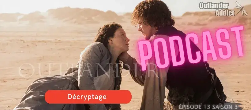 Jamie et Claire viennent de s'échouer sur une plage après le naufrage de leur navire. Ils se retrouvent sur le continent Américain en Géorgie. - Outlander saison 3 épisode 13 "L'oeil du cyclone"
