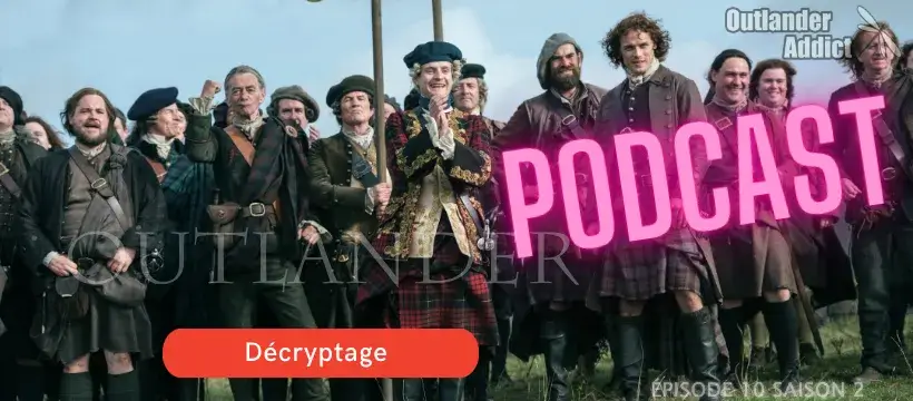 Le prince Charles "Bonnie Prince Charlie" se trouve dans avec le Clan Fraser dans une ultime provocation envers les anglais. - Outlander saison 2 épisode 10 "La bataille de Prestonpans"