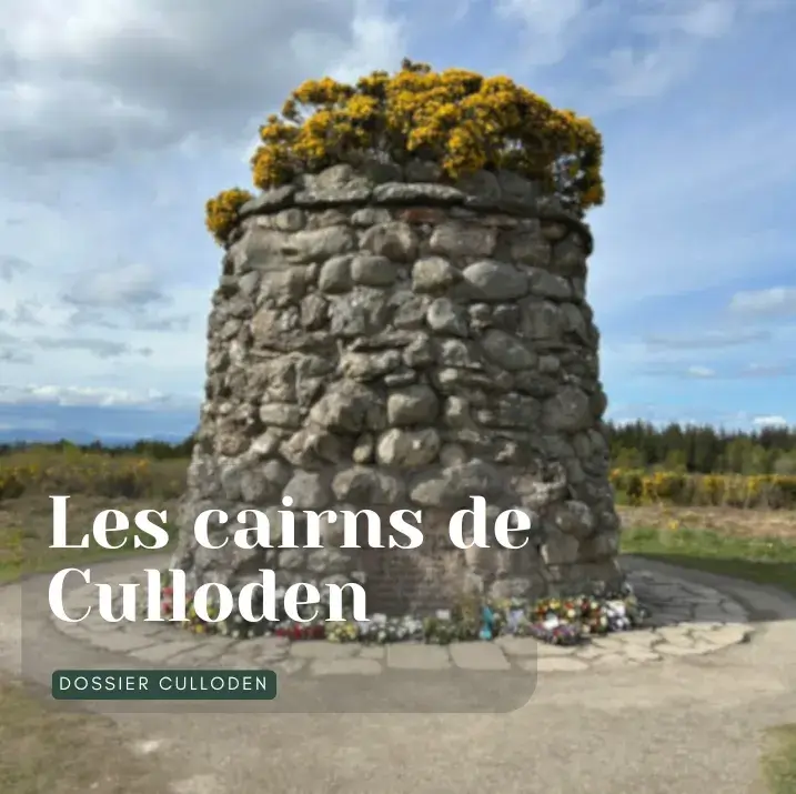 cairn commémoratif de Culloden érigé en 1881 – mémorial victorien de la bataille de 1746