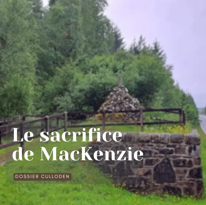 cairn commémoratif de Roderick MacKenzie à Glen Moriston – représailles après Culloden 1746