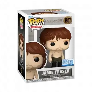 Boîte de la figurine Funko Pop Jamie Fraser torse nu n° 1957, avec la pastille Funko Original